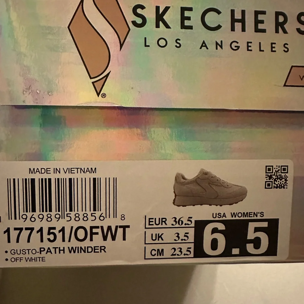 New in box Skechers Street LA Gusto Path Winder shoes with memory foam size 6.5 - Picture 9 of 9